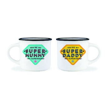 Espresso Mug “SUPER MUMMY & DADDY”